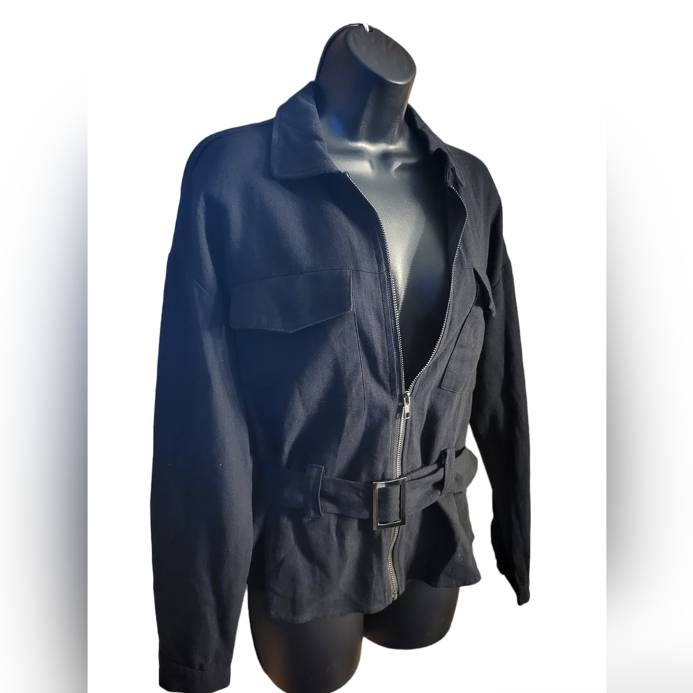 Black long sleeve jacket size small NWOT